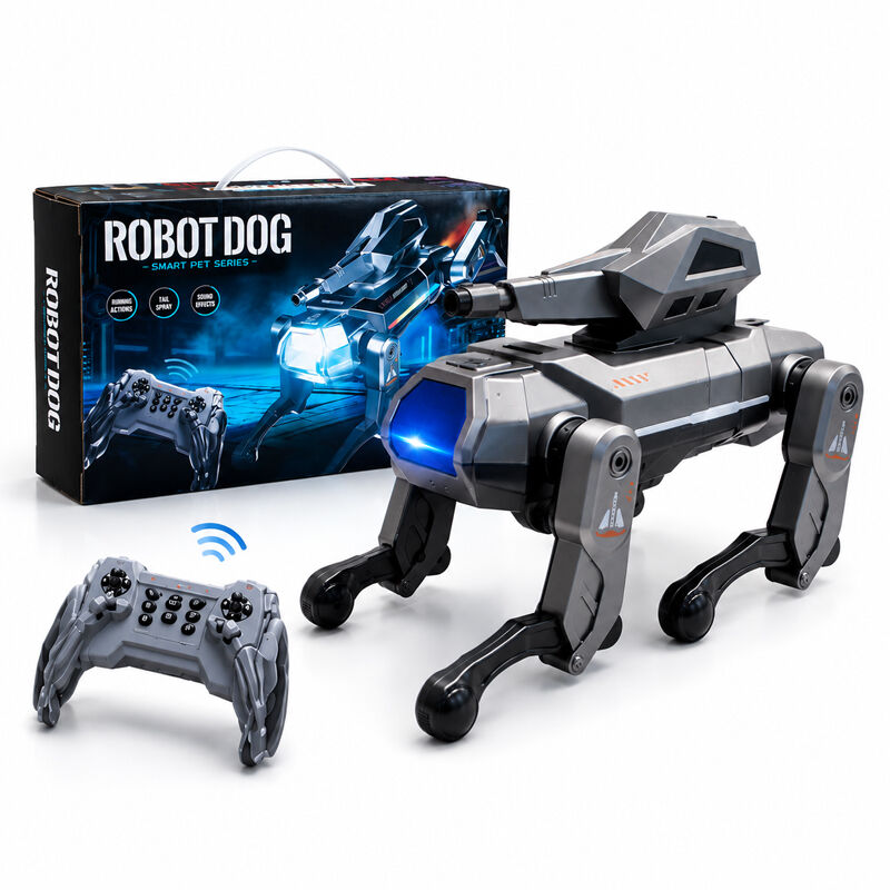 AI Remote Control Robot Dog Toy Intelligent Mechanical Dog for Kids Birthday Gift Indoor Outdoor Play