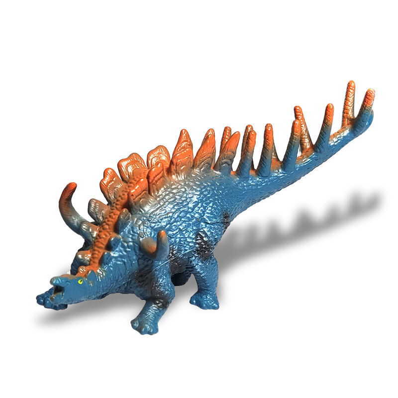 Wholesale Soft Vinyl Hollow Models Blue Realistic Simulation Jurassic Dinosaur Model Toy Dinosaur Figures for Boy Gifts