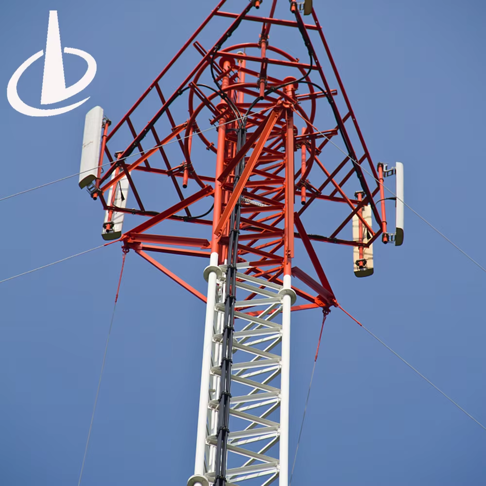 3 Legs Telecom Steel Antenna FM Broadcast Triangular Communication Bts FM Radio TV Satellite Tubular Steel Pole Tower