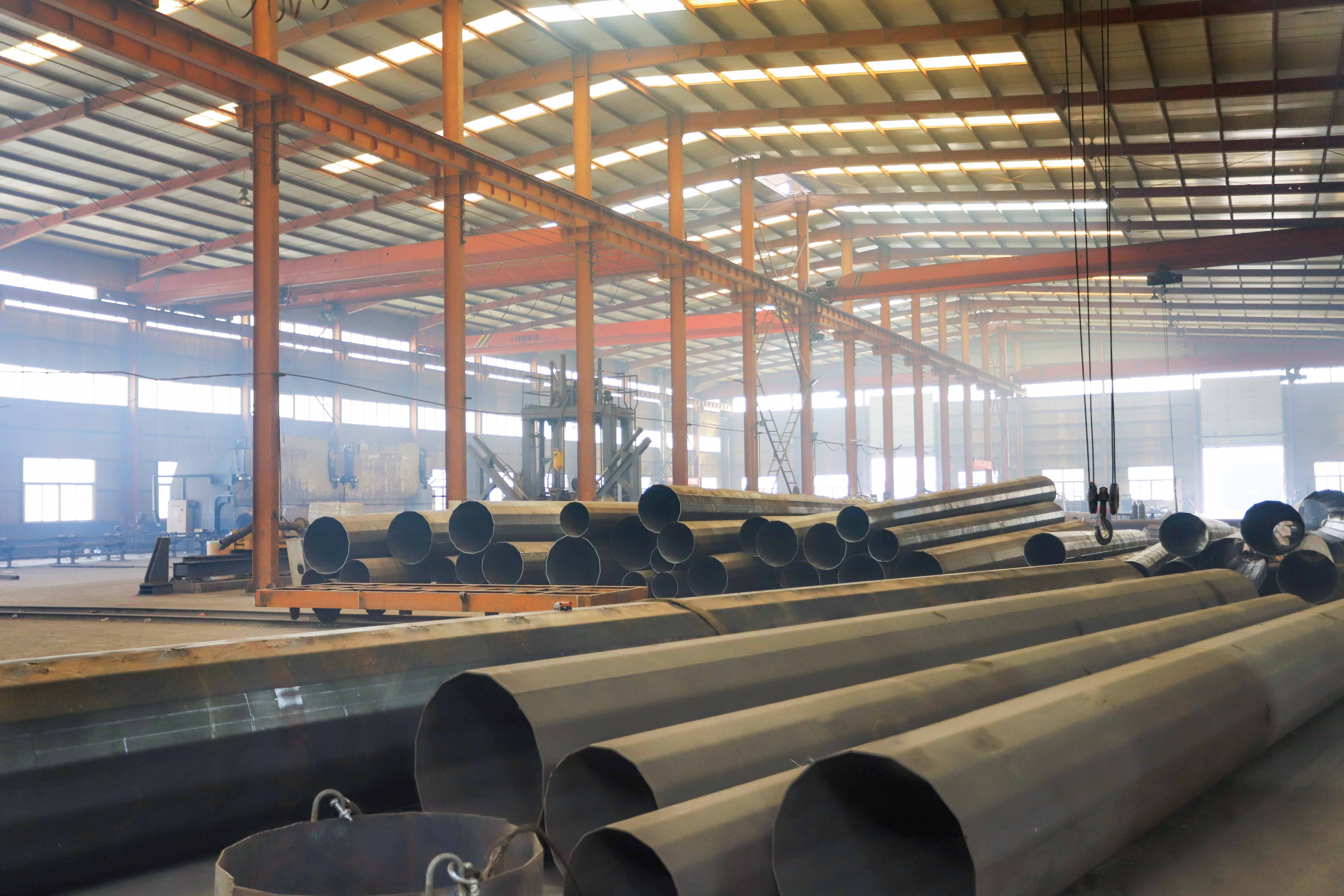 transmission line electrical power pole hdg polygonal shape 11kv transmission line pole-8