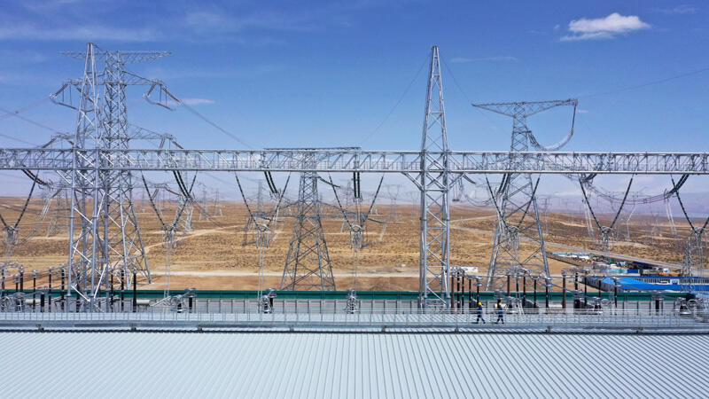 Steel of Transmission towers in china