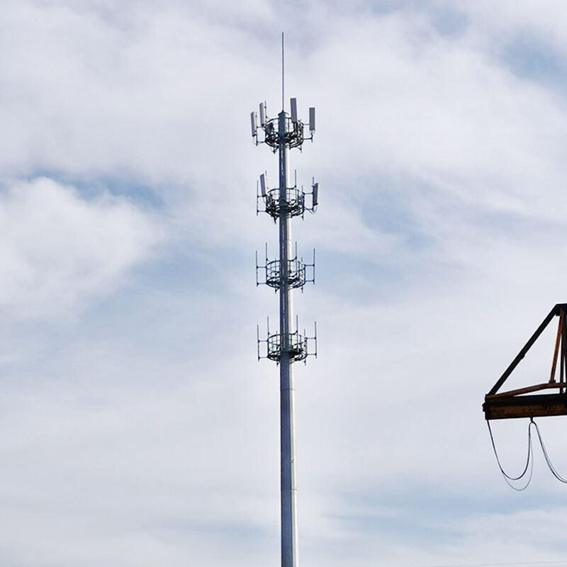 15~60 m torre de comunicação de alta qualidade estável monopolar torre de telecomunicações