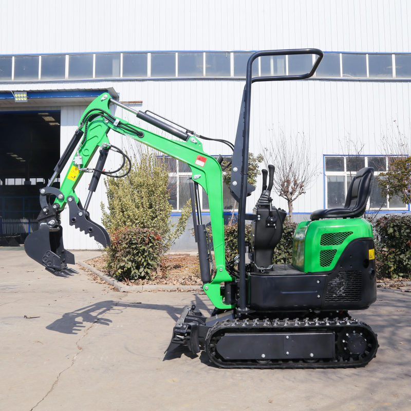 The efficiency and precision of a crawler excavator