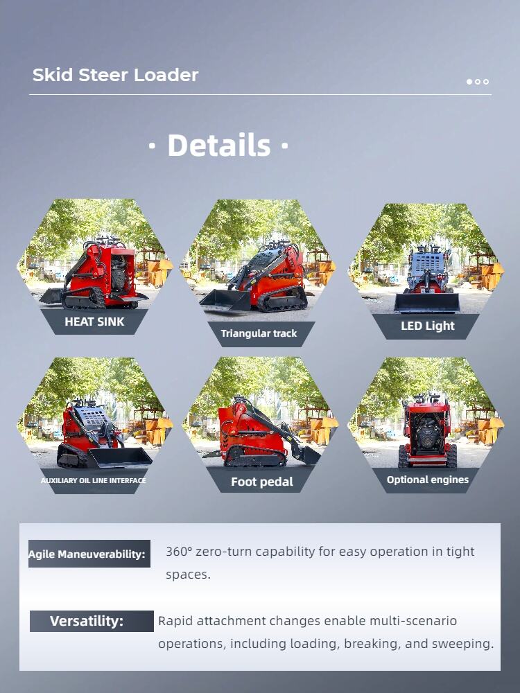 new big discount slip steering system offer unique 380 low discount red skid steer loaders good sale-0