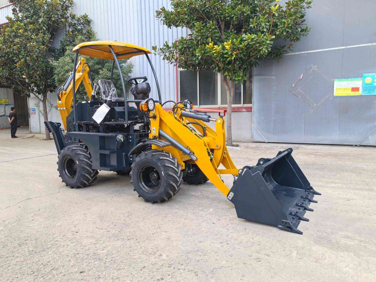 What are the specific advantages of a backhoe loader?