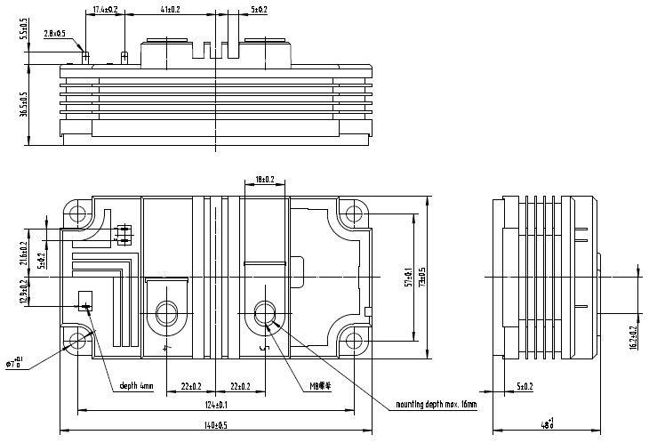 ymif250 65igbt module6500v 250acrrc-38