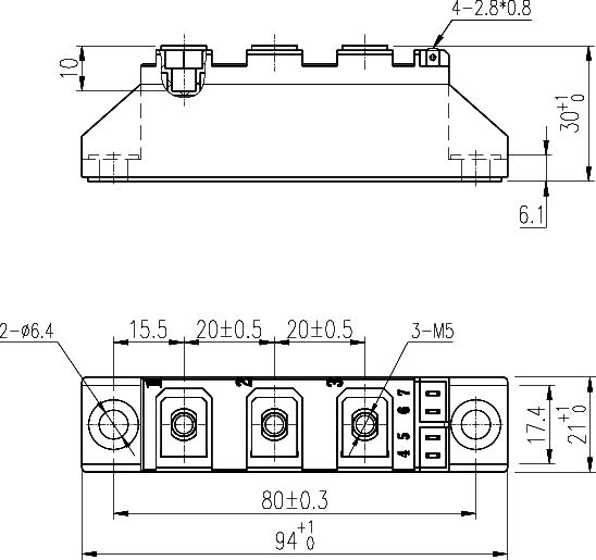 mtc110welding thyristor rectifier moduleair cooling-29