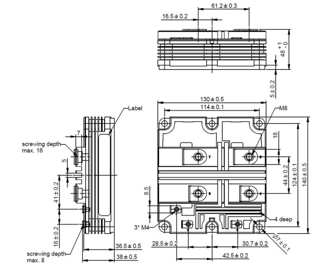 ymif650 45igbt module4500v 650a-38