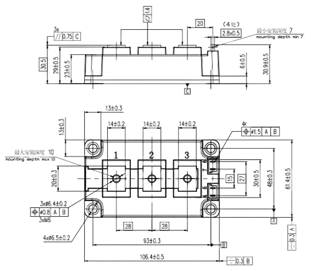 LGM300HB17J1M，1700V 300A,IGBT,62mm.png