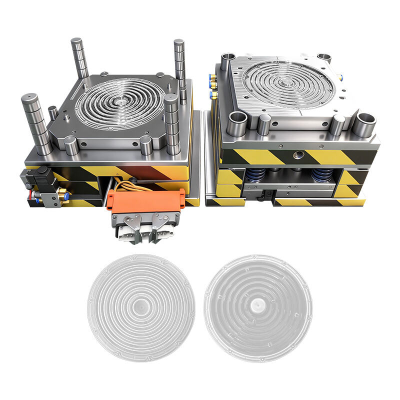 Optical base plastic lens injection mold and molding