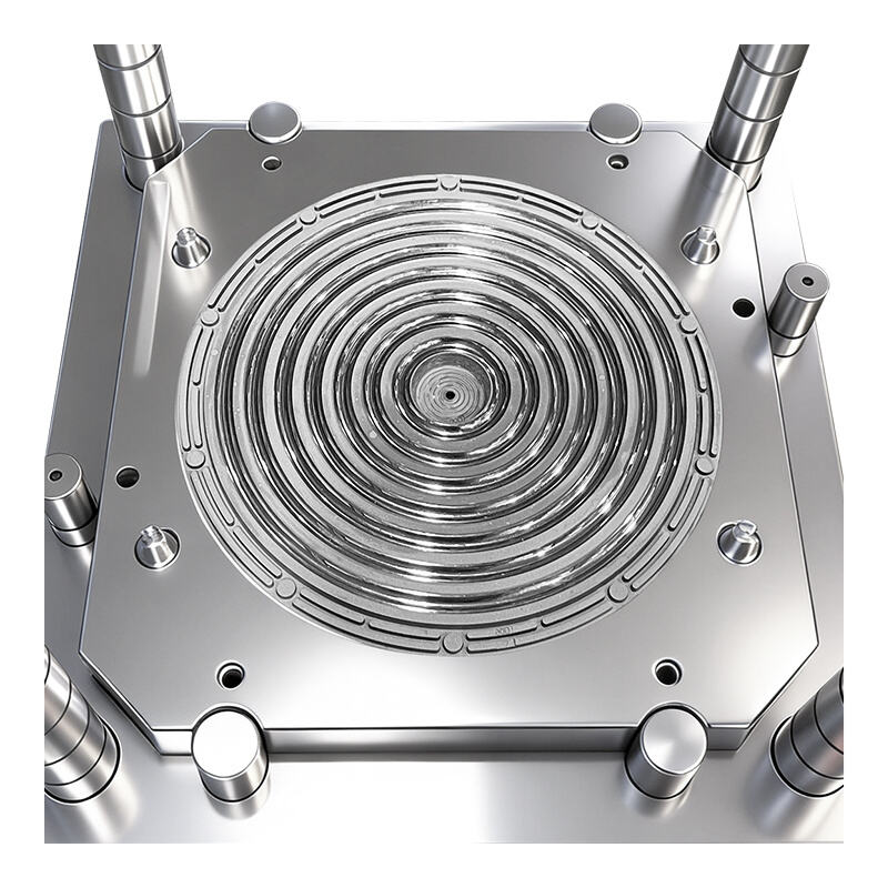 Optical base plastic lens injection mold and molding