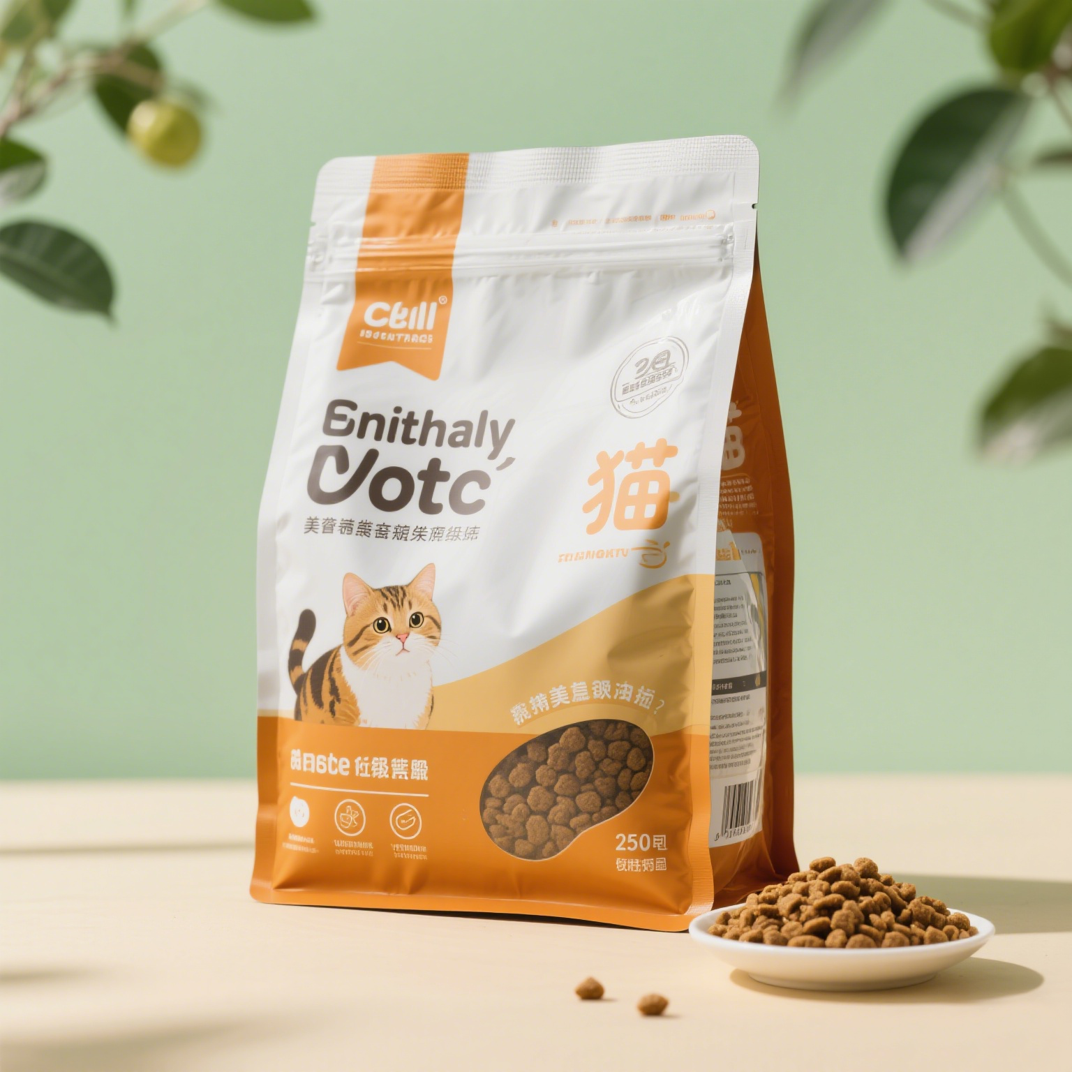 The production process of cat food bags