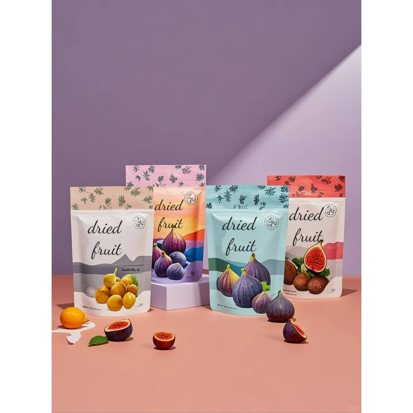 Cannabis fiber locks in freshness barrier, sealing dried fruits for natural sweetness