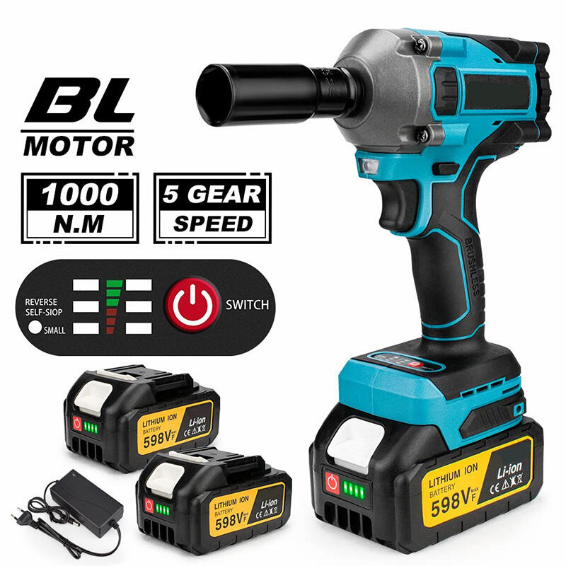 Electric wrench brushless high torque lithium charging impact wrench
