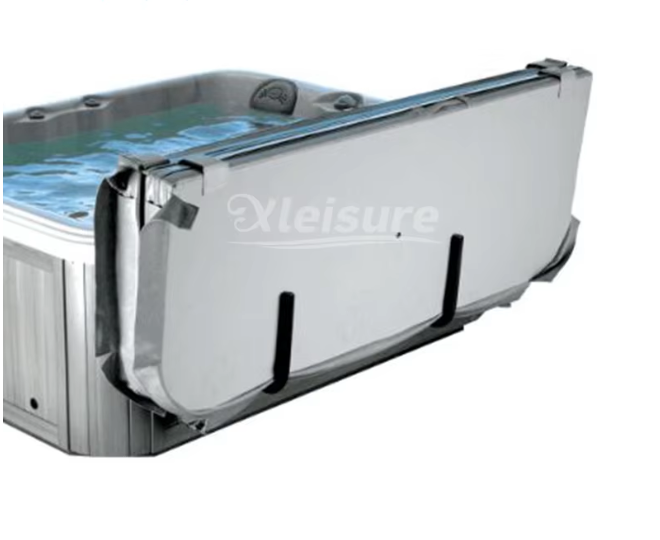 Direct Factory Supply European Style Replacement Thermal Spa Cover with Hang Towel Ring for Outdoor Walk-On Swim Spas