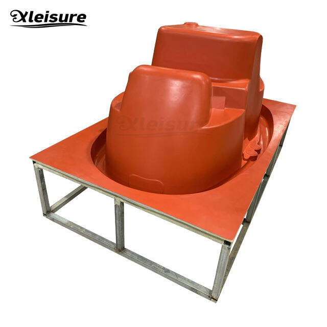 Professional Outdoor Spa Hot Tub Mold with Oval Design Gel-Coat Male Mold Featuring Two-Seats Massage Bathtub