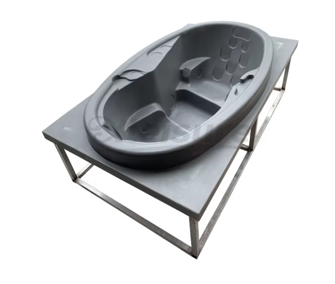 Customized Two-Person Oval Spa Whirlpool Hot Tub New Design Acrylic Massage Bathtub with Fiberglass Mould for Bathroom Hotel