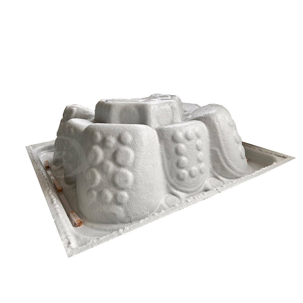 Premium Acrylic Semi-Finished Spa Shell, FRP Reinforced Insert for Outdoor Whirlpool Hot Tub and Wood-Fired Spa Pool