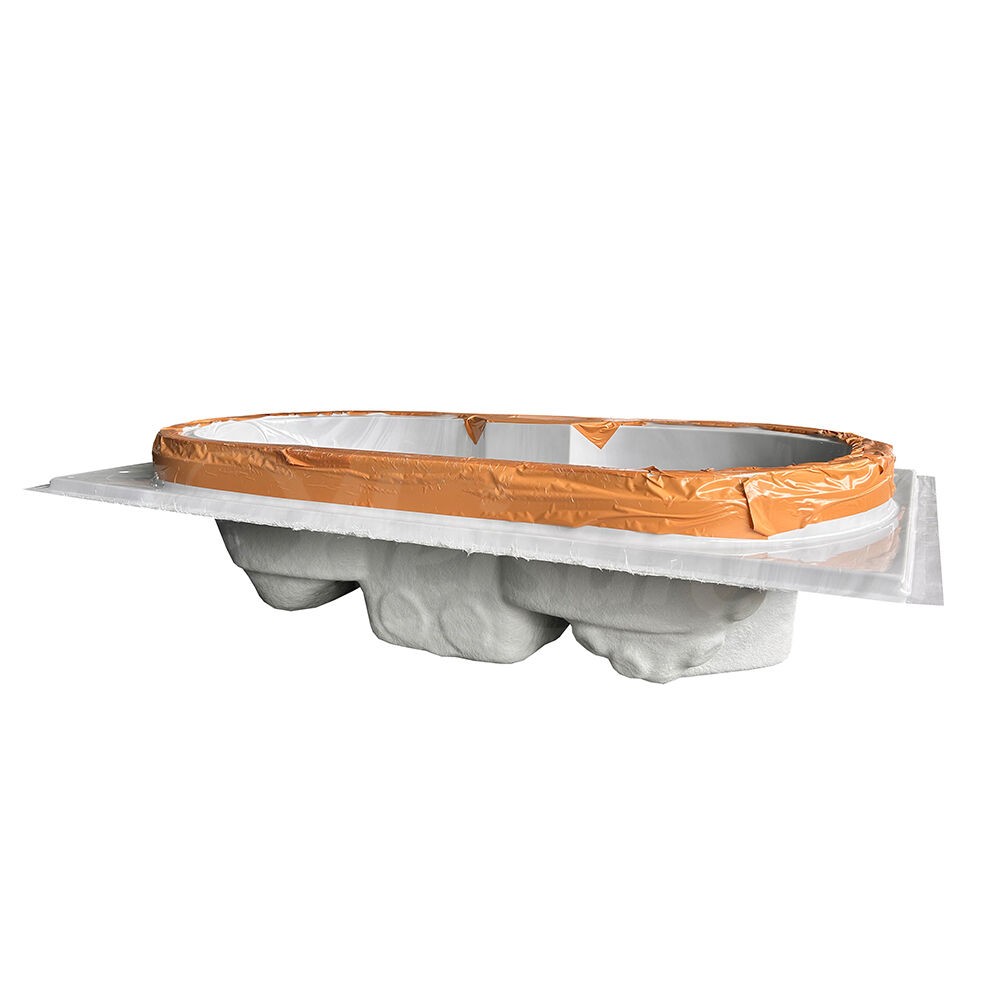 Semi-Finished Acrylic Spa Shell with FRP Reinforcement, Durable Insert for Outdoor Wood-Fired Hot Tub and Whirlpool Pool