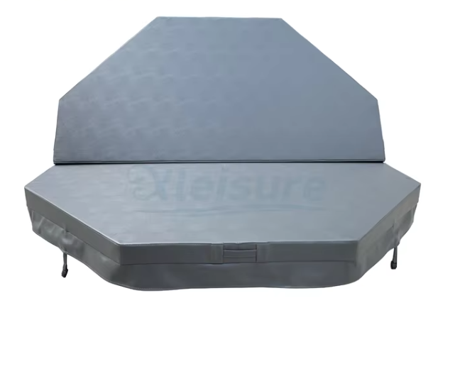 Best-Built Outdoor European Design Style Grey Vinyl Hot Tub Octagon Spa Cover Durable Warranty Swim Spa Cover for Outdoor Use
