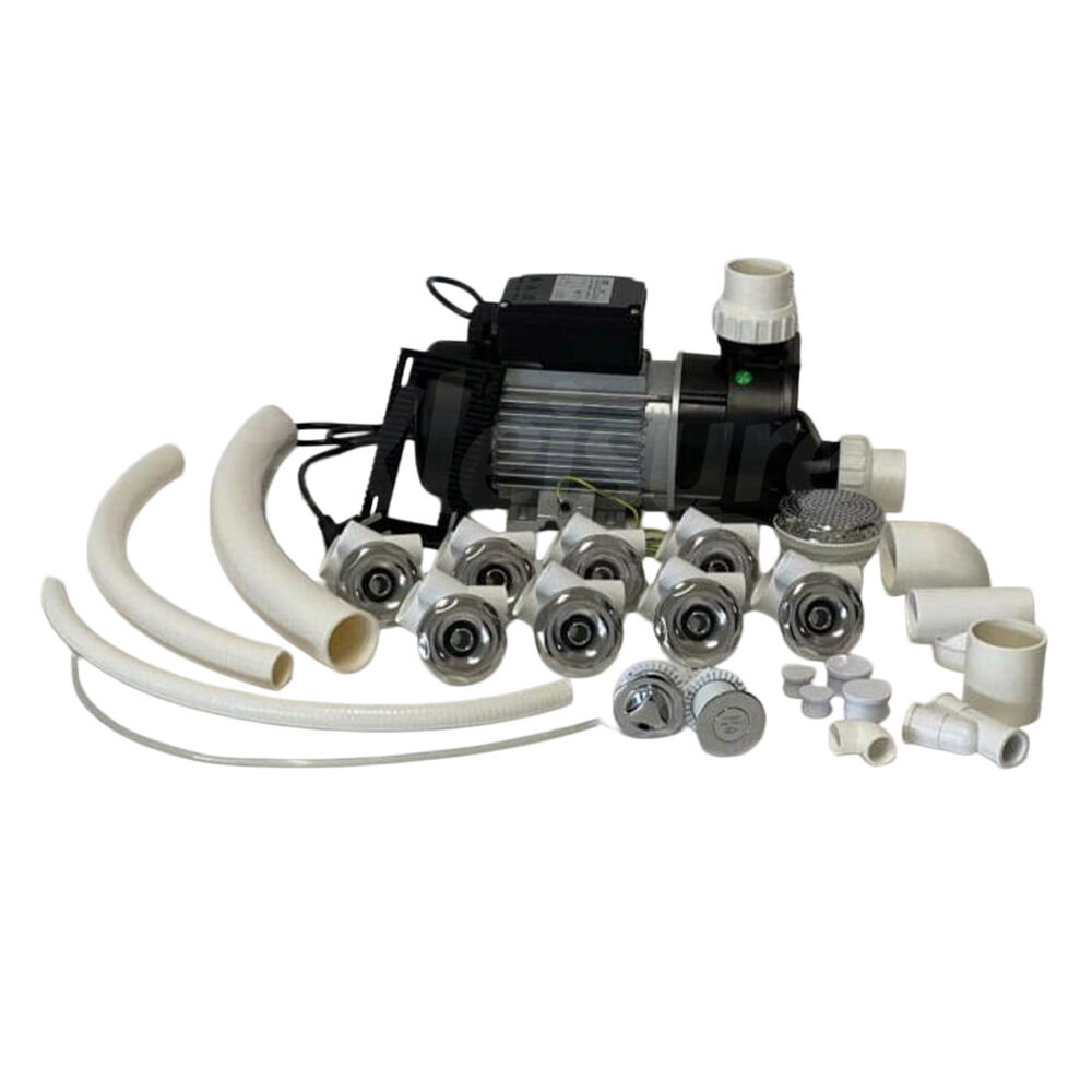 Complete Whirlpool Spa Jet Kit with Pump for Bathtub
