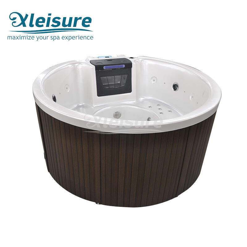 Luxury Dubai Sex Air Jet Massage Outdoor Round Spa Hot Tub Swimming Pool European Style ABS Freestanding Drainer Included