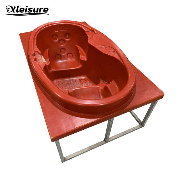China-Made 2-Person Outdoor Spa Bathtub Oval Wood-Fired Acrylic Hot Tub Mold FRP Fiberglass Bathroom Resin Material Outdoor Use