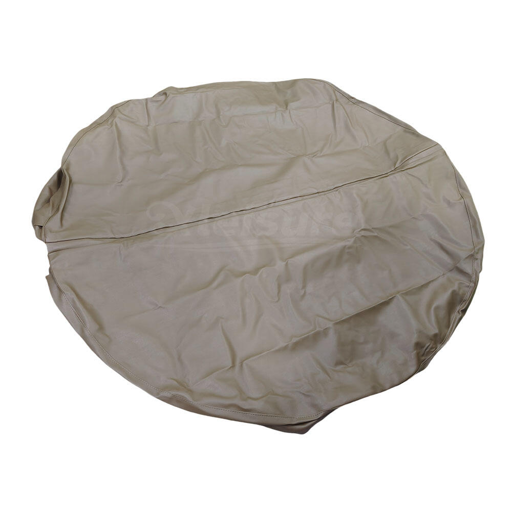 Round Spa Cover Black Oxford Cloth Hot Tub Protector 