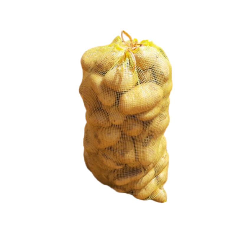 3 Sacs De Rangement Réutilisables En Maille Pour Fruits Et Légumes - 40x11cm, Aération Optimale, Idéal Pour Ail, Oignons, Pommes De Terre