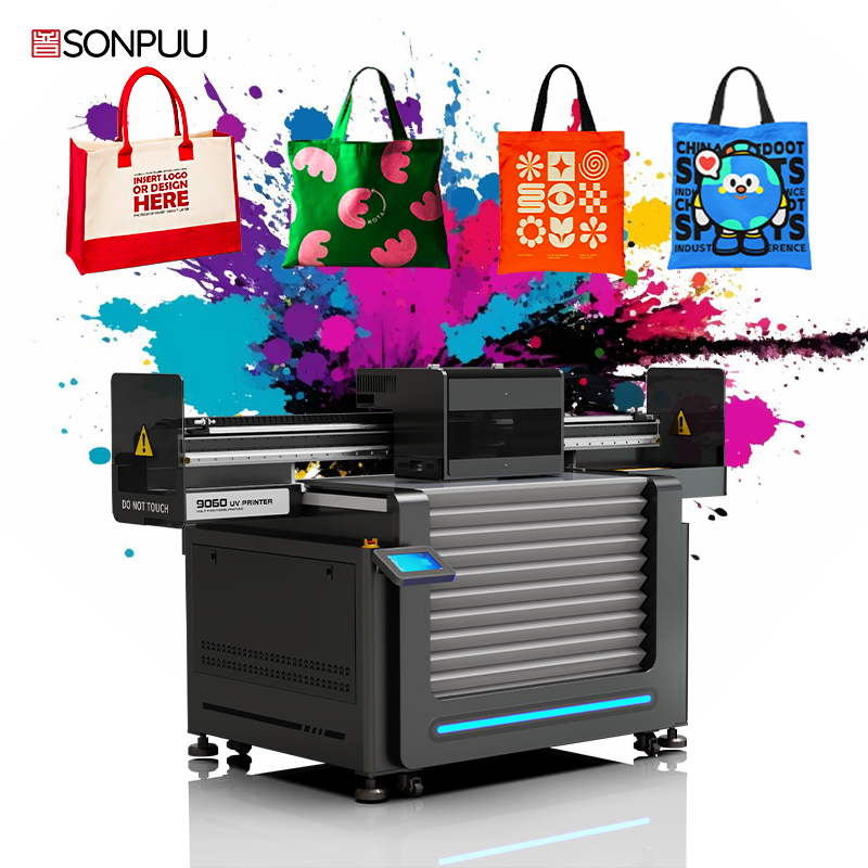 Sonpuu 9060 uvprinter premium stroj za printanje za platno idealan za personalizirane platnene torbice i živopisne, izdržljive dizajne