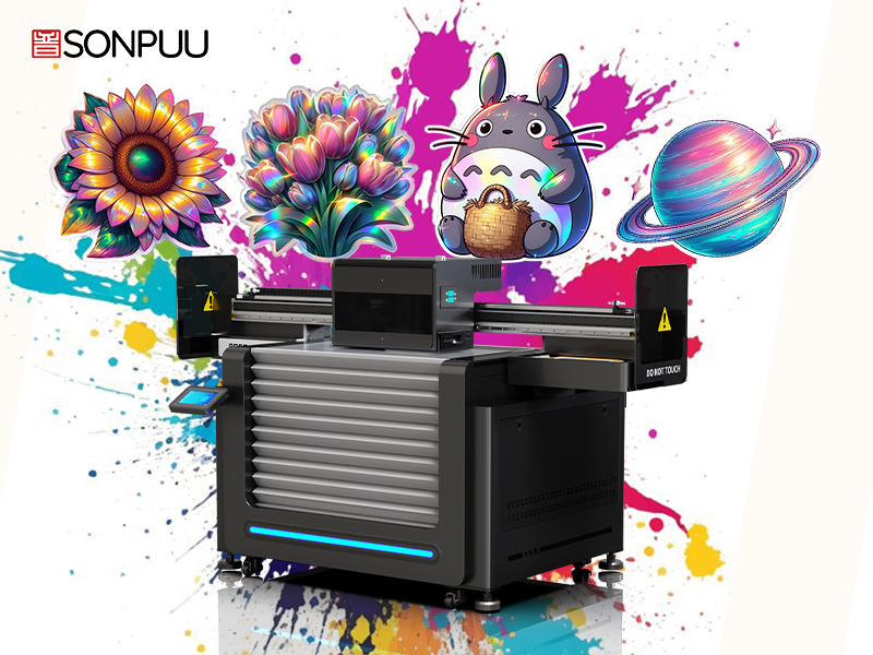 Drukarka UV 9060 może przetwarzać dowolne materiały, nawet twarde powierzchnie metalowe, zapewniając precyzyjne i zadziwiające wyniki