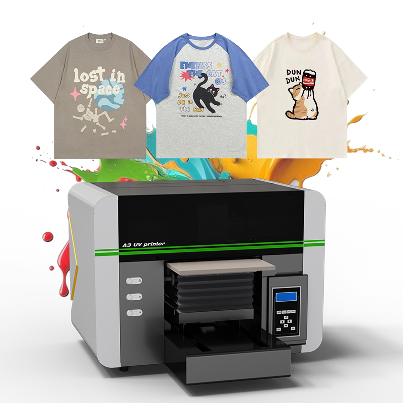 Sonpuu A3 UV Printer do druku na tkaninach z szybko utwardzającymi, trwałymi tuszami i łatwą obsługą