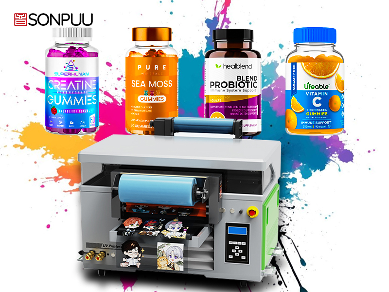 Sonpuu 4060 Roll-flat UV printer Ideal za mašinu za štampanje logotipa i efikasno štampa živopisne trajne naljepnice za brendove