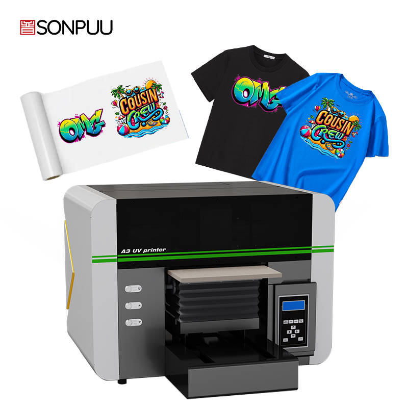 SONPUU a3 uv dtf drukarka to ostateczne rozwiązanie do druku bezpośredniego na folię dla jasnych, wysoko zyskownych ubrań na zamówienie