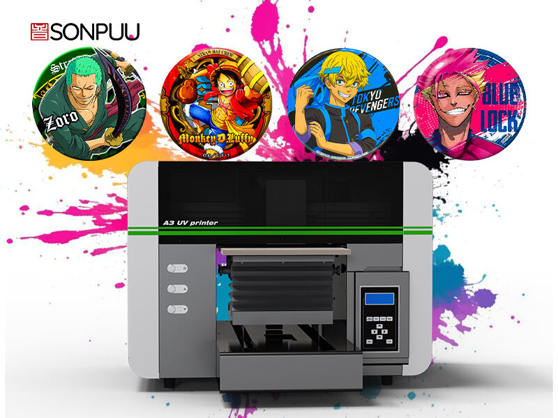 A3 UV printer: print anime characters into badges, turning passion into portable little joys