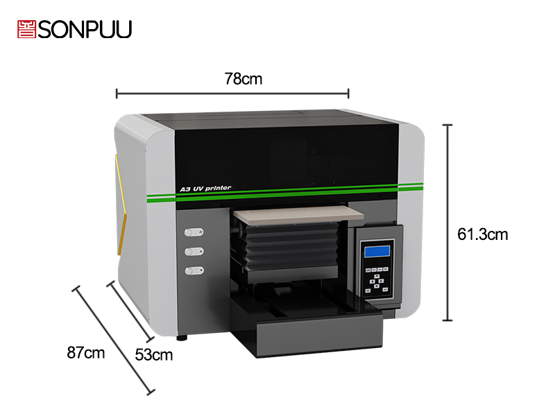 Sonpuu A3 UV Printer: Kompaktowy, wydajny, wszechstronny – idealny dla małych firm, opłacalna eksploatacja, pierwszy wybór!