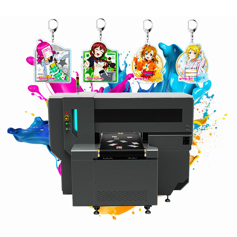 Industrial-grade X60 UV printer, facilitating bulk production of anime keychains, easily handling large orders