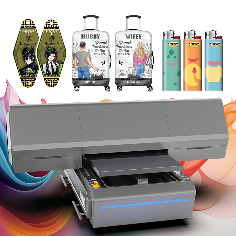 Sonpuu 6090 UV-tulostin, suurmuotoinen, kestävät UV-mustet, tarkka tulostus räätälöityjä naarmuunkestäviä matkatavararatkaisuja varten