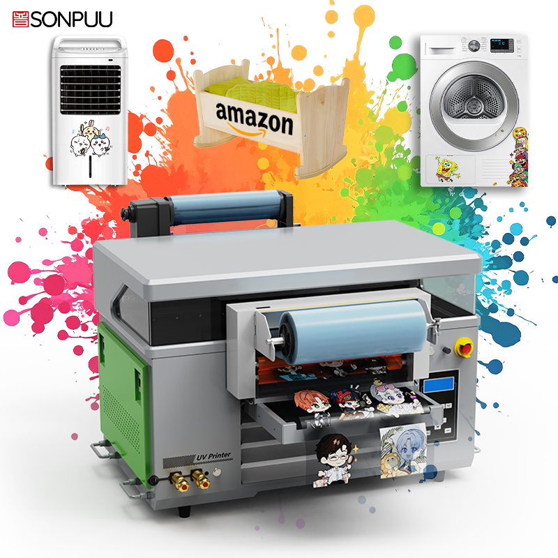 Sonpuu 4060 kelalevyn UV-tulostin käyttää dtf-tulostinta varten uv-tulostusta, johon kuuluu kallistaja ja kuivauslaite, ja se tuottaa korkean resoluution tulosteet