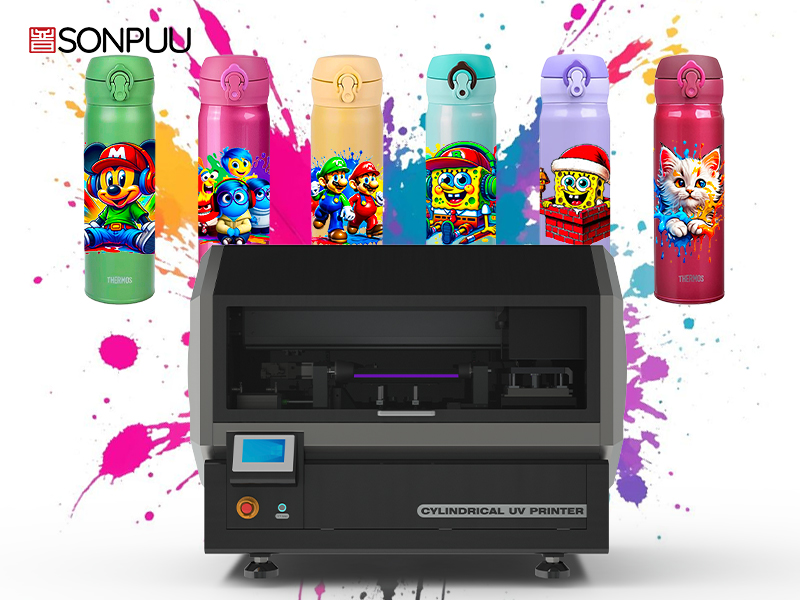 Sonpuu Cylindrical UV Printer Advanced cup printer machine for Precise  Vibrant  Durable Prints on Curved Cup Surfaces