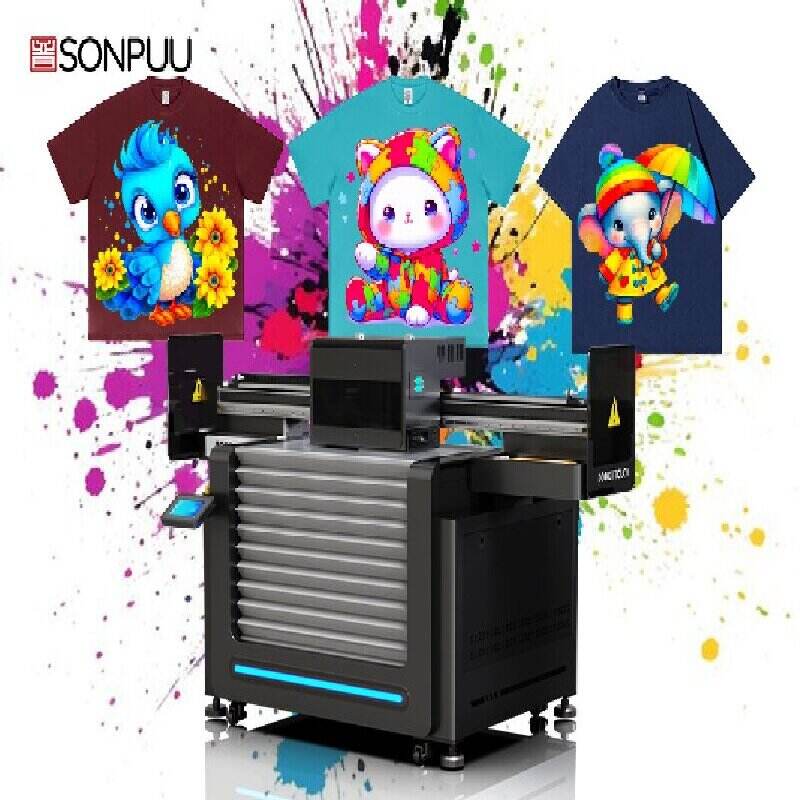 9060 UV printer, empowering personalized printing on children's T-shirts, perfectly showcasing cute patterns, creating best-selling children's clothing