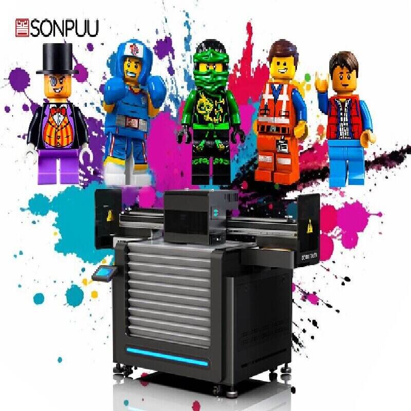 9060 UV printer, accurately reproduces LEGO character prints, vivid colors, and perfect details, customize exclusive figure accessories!