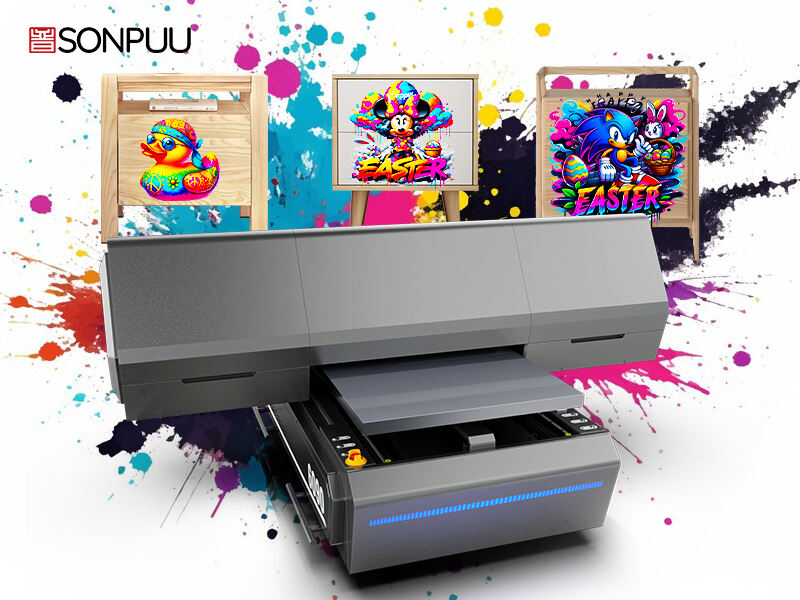 6090UV printer: precise printing on wooden panels, presenting vivid colors and trendy patterns, customizing exclusive art boards