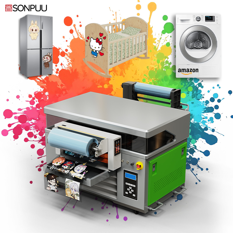 Sonpuu 4060 Roll to Flat UV pisač UV DTF pisač Amazon za precizno ispisivanje logotipa Amazona na više podloga