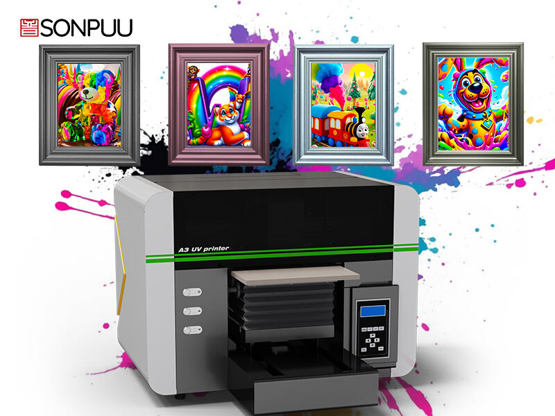 A3 UV printer: adding color to decorative paintings, imprinting art into exquisite frames
