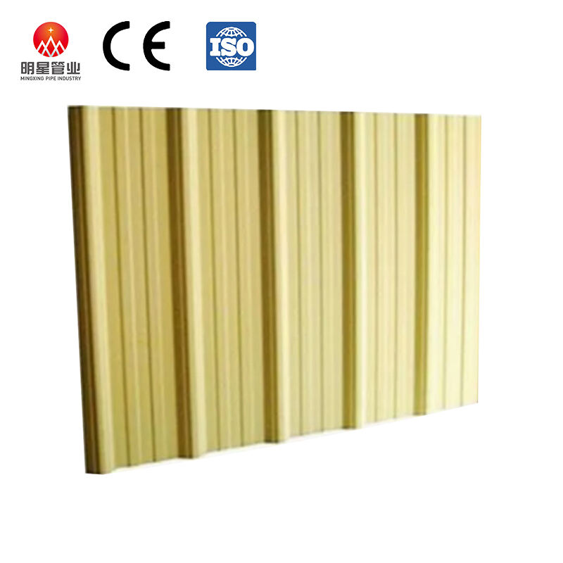 Lembaran Baja Bergelombang Galvanis Dicat Terlebih Dahulu 16 ft Galvanis 22 Gauge 12 ft Panel Atap Logam Bergelombang