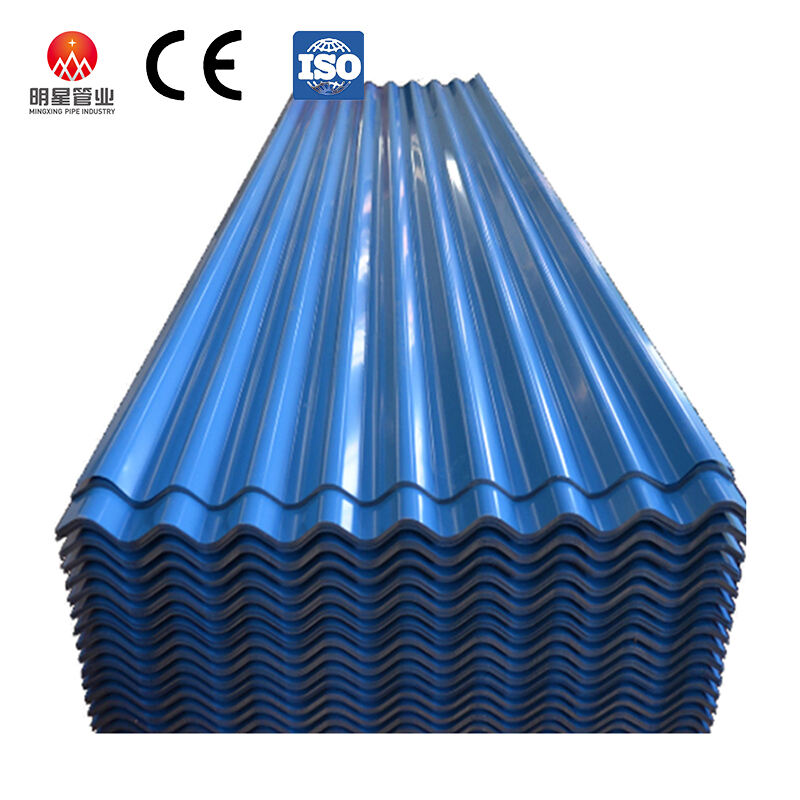 Lembar Atap Baja Galvanis Seng Dilapisi PPGI Lembar Baja Corrugated Berlapis Warna Lembar Atap Logam untuk Dijual