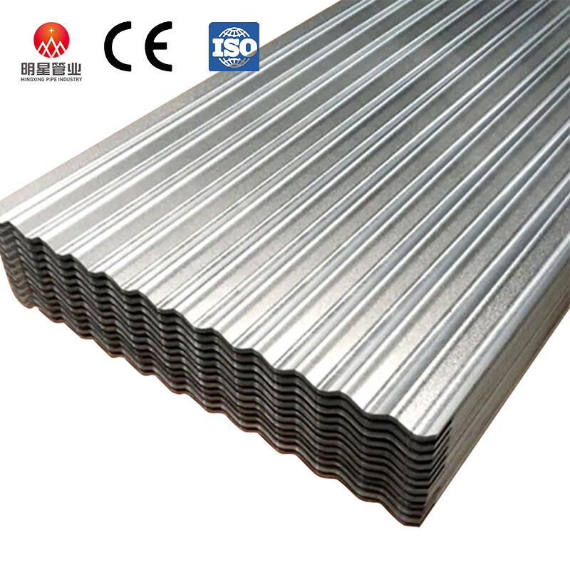 Metall-Dachplatten Zinkbeschichtetes Baumaterial Verzinktes Stahlwellblech 900 mm