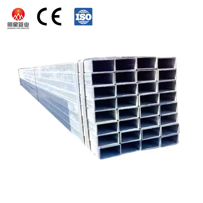 Zavod direkt qalvaniz edilmiş kvadrat borular qalvaniz edilmiş kvadrat diktörtbucaqlı çeliy metal tubu ASTM A500 A36 yüksək keyfiyyətli ən yaxşı məhsullar