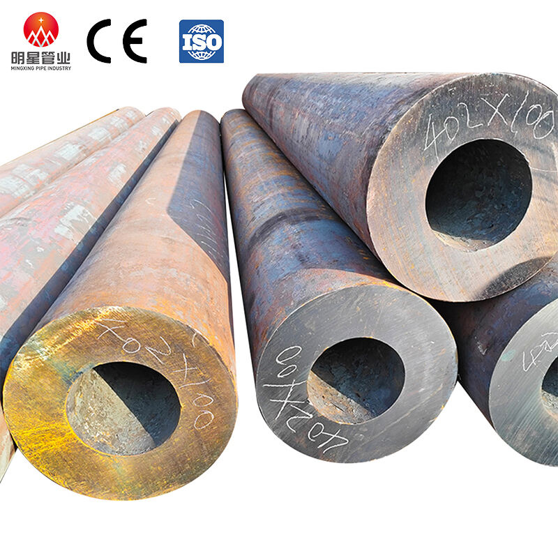 Seamless Schedule 40 Carbon Steel Pipe 800mm Thick-Walled Alloy Pipe for Industrial Construction Steel
